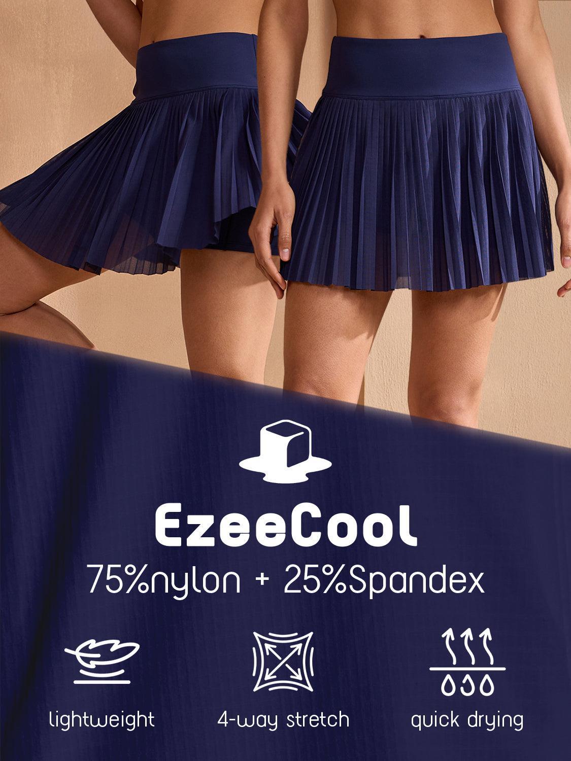 More Than Basic 14.5 Inch A Line Pleated Skort UPF50+