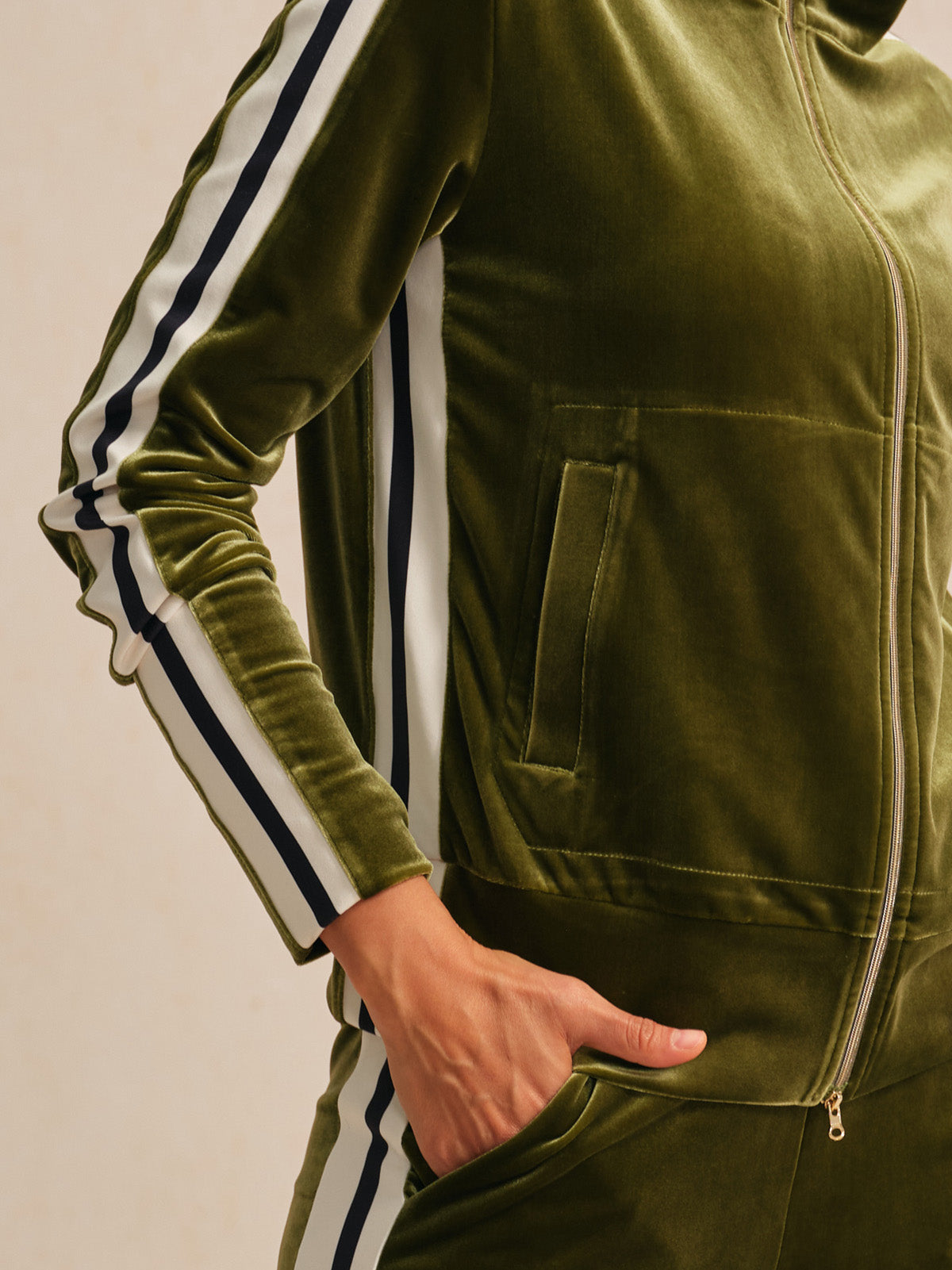 UltraSoft Velvet Long Sleeve Full Zip Jacket