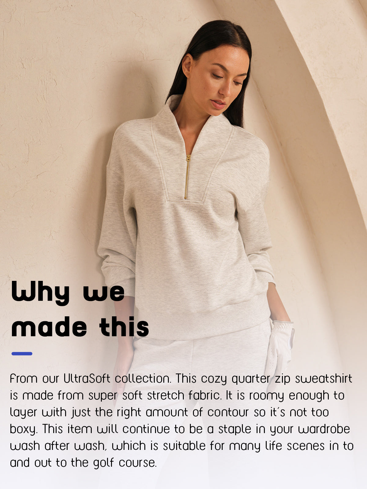 UltraSoft Performance Cropped Sweatshirt