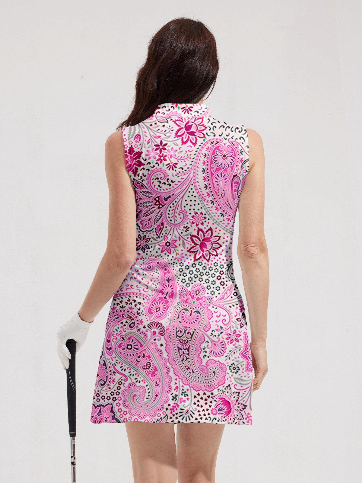 Pretty Feminine Sleeveless 36.5 Inch Dress UPF50+
