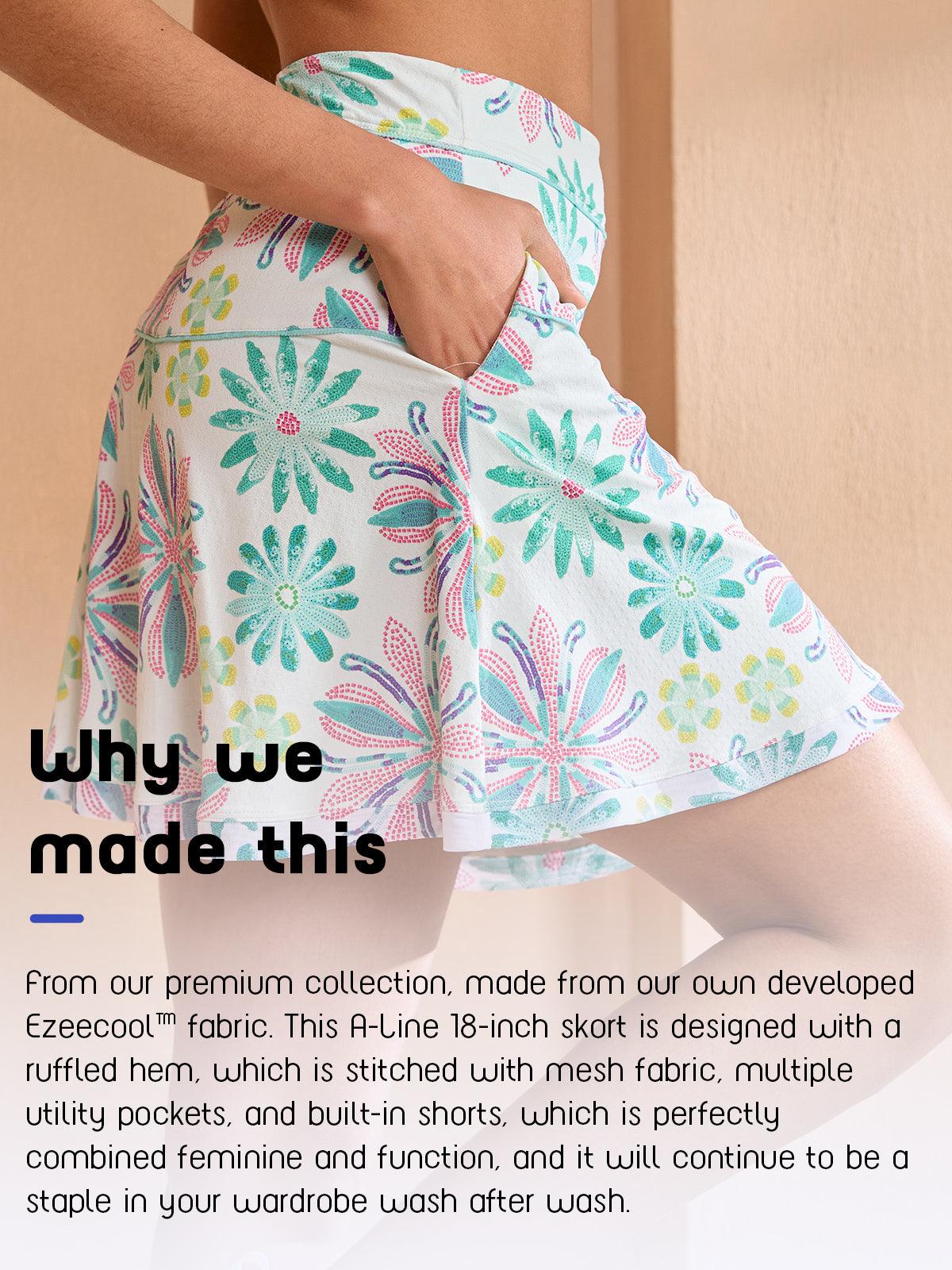 Ultrasoft Premium 18.5 Inch A-Line Skort UPF50+
