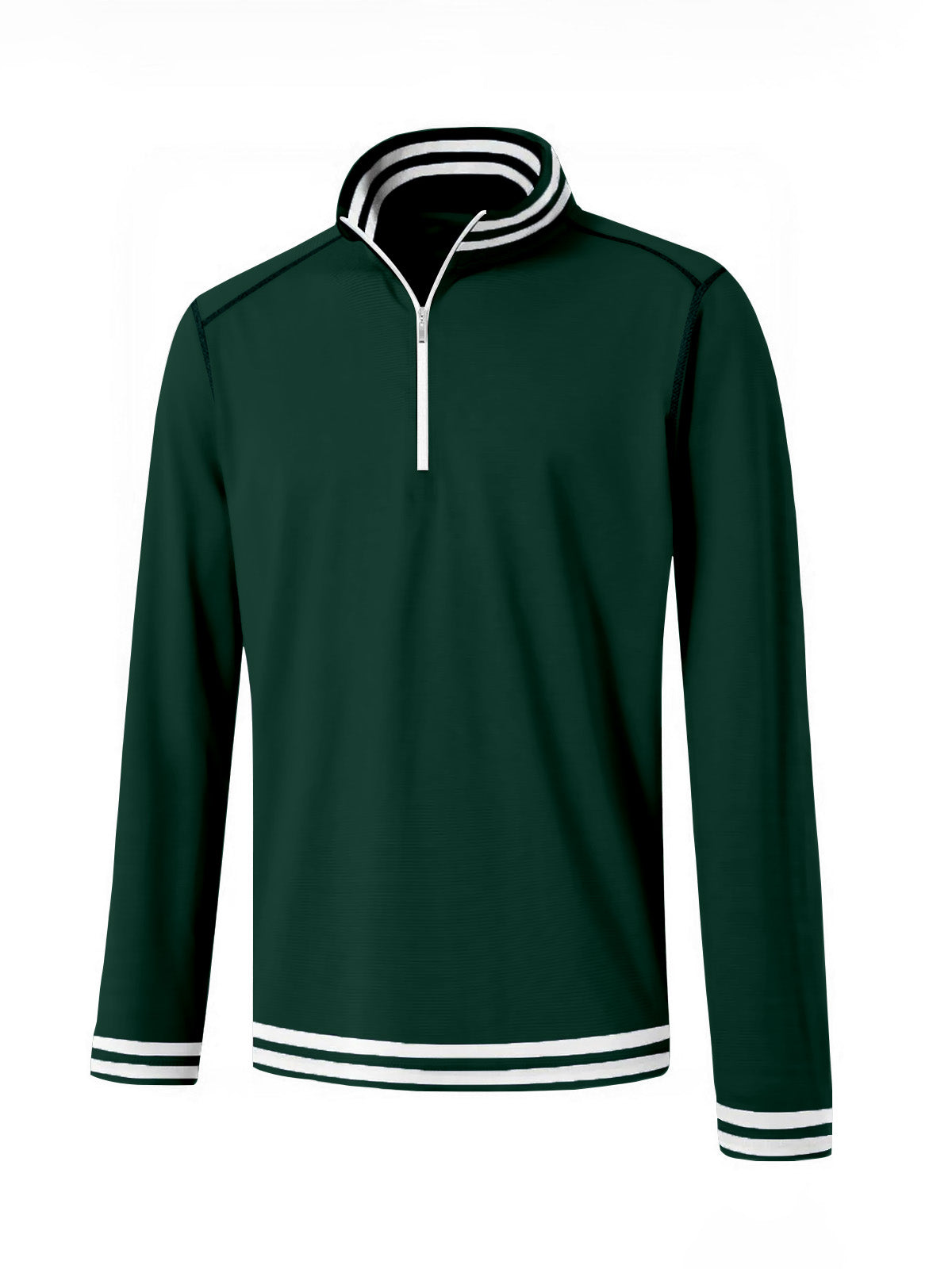 Playful Nautical Men's Golf Shirt Quarterzip UPF50+