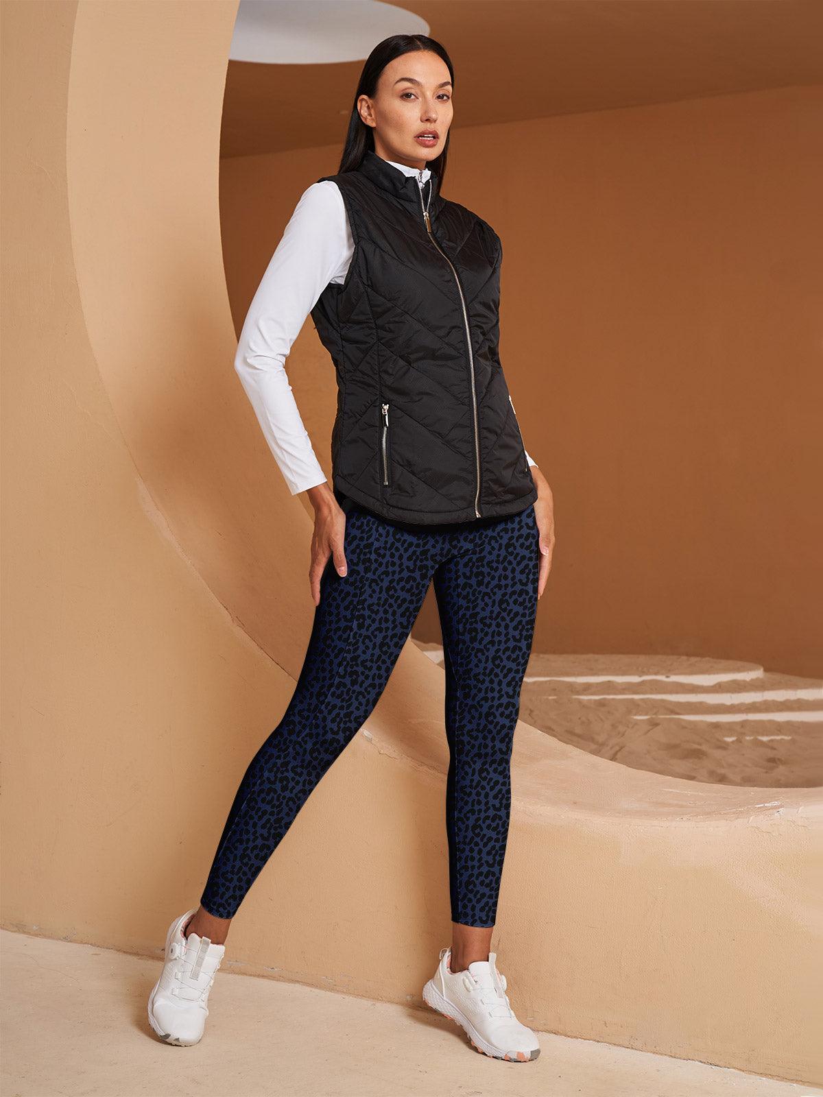 More Than Basic 35 Inch Leopard Golf Leggings