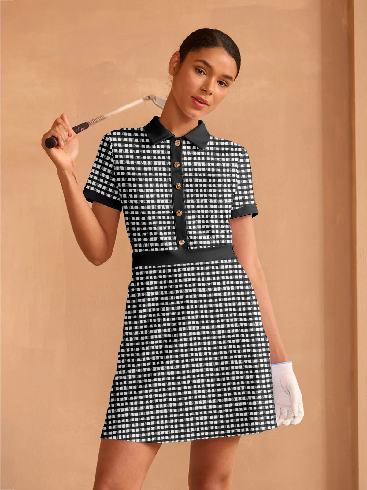 More Than Basic Short Sleeve A-Line 36.5 Inch Dress UPF50+