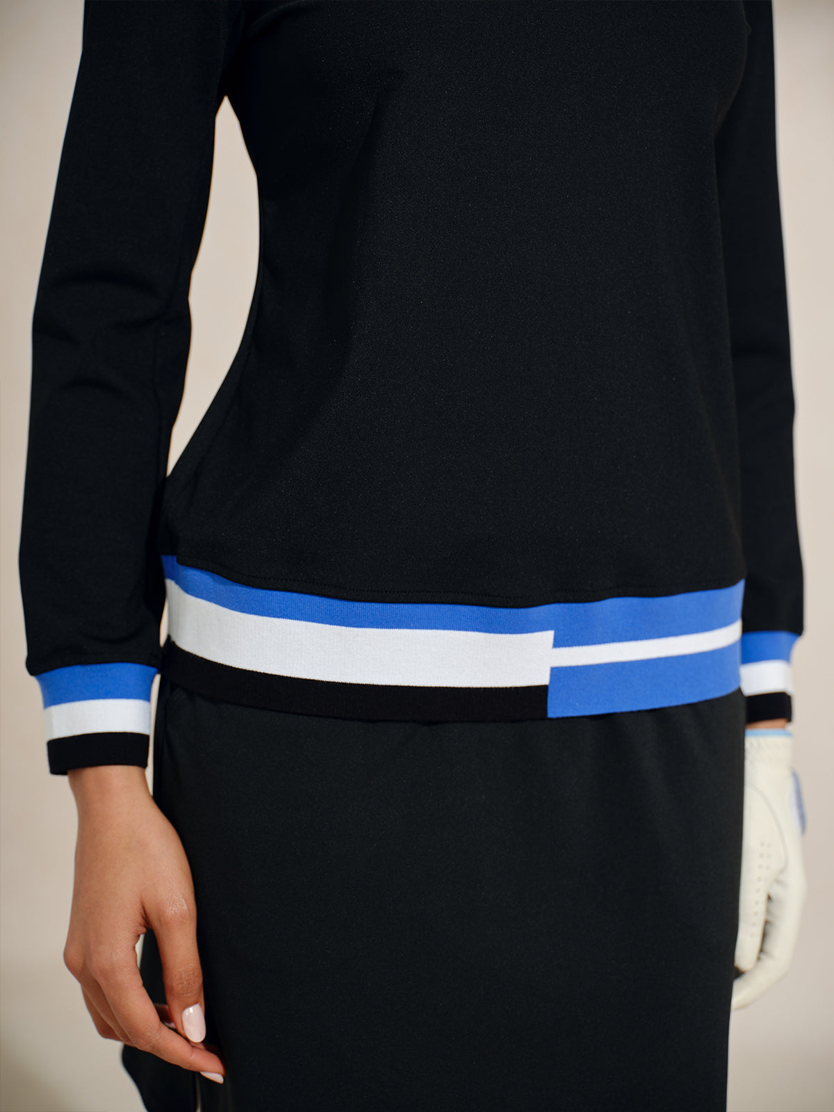 Navycore Color Block Lapel Golf Polo Shirt UPF50+