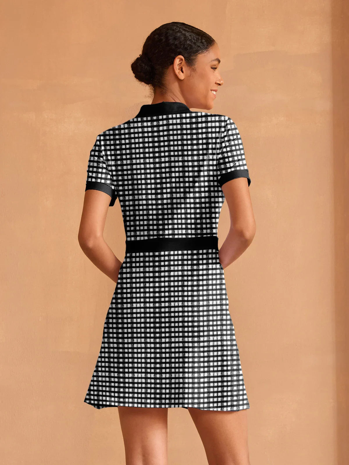 More Than Basic Short Sleeve A-Line 36.5 Inch Dress UPF50+