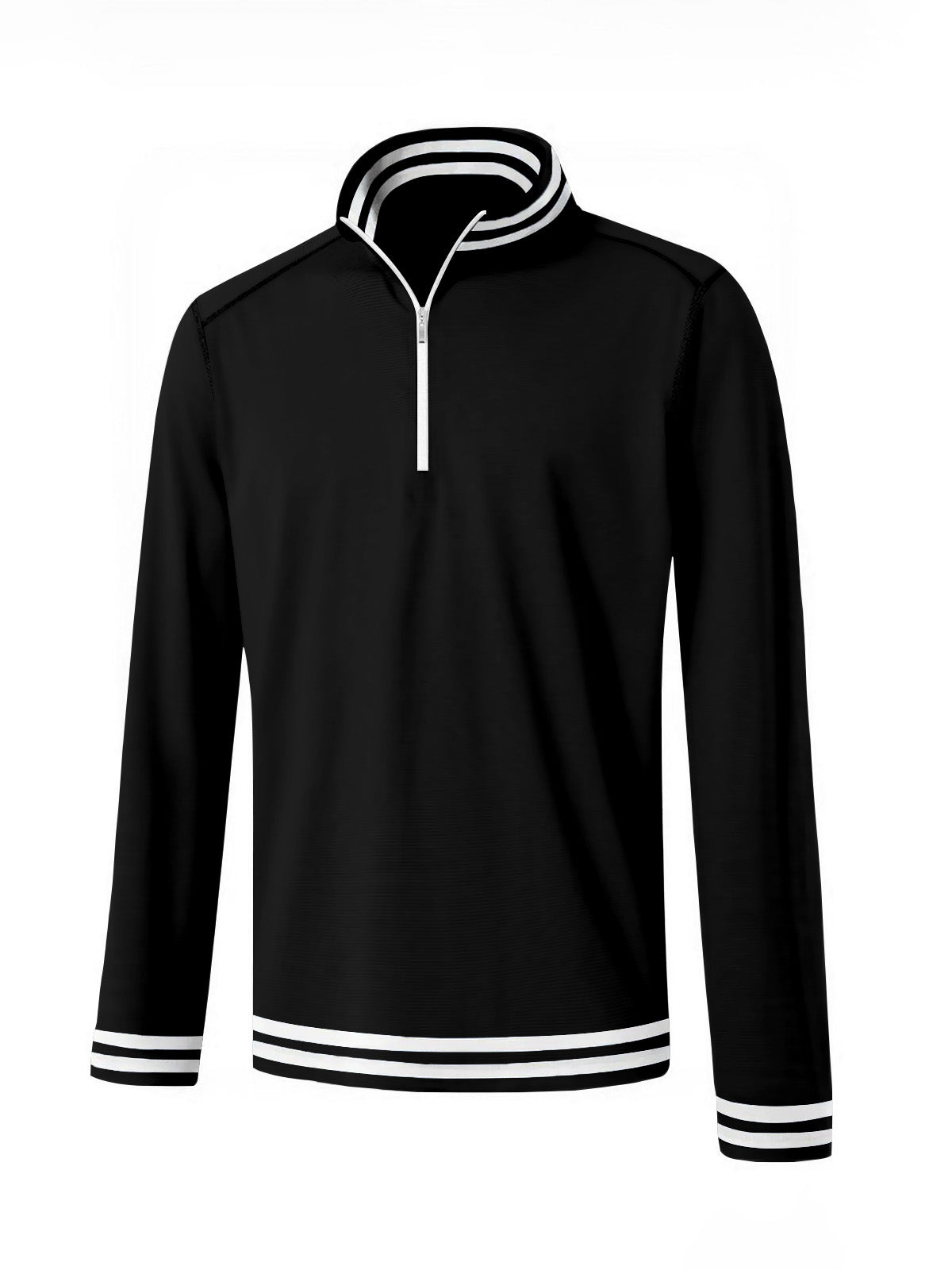 Playful Nautical Men's Golf Shirt Quarterzip UPF50+