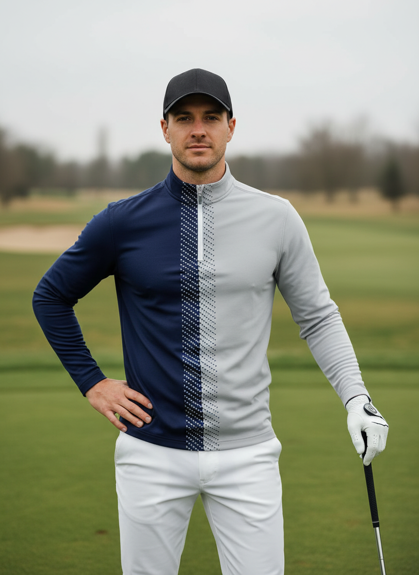 Not So Classic Men's Golf Shirt Quarterzip UPF50+