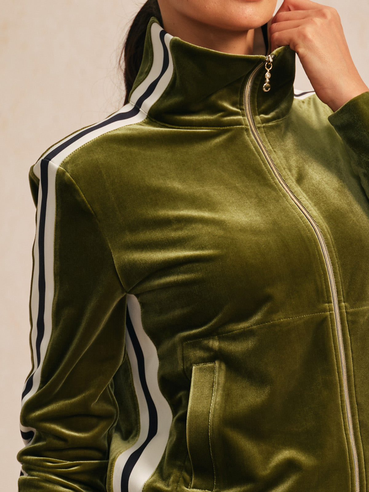 UltraSoft Velvet Long Sleeve Full Zip Jacket