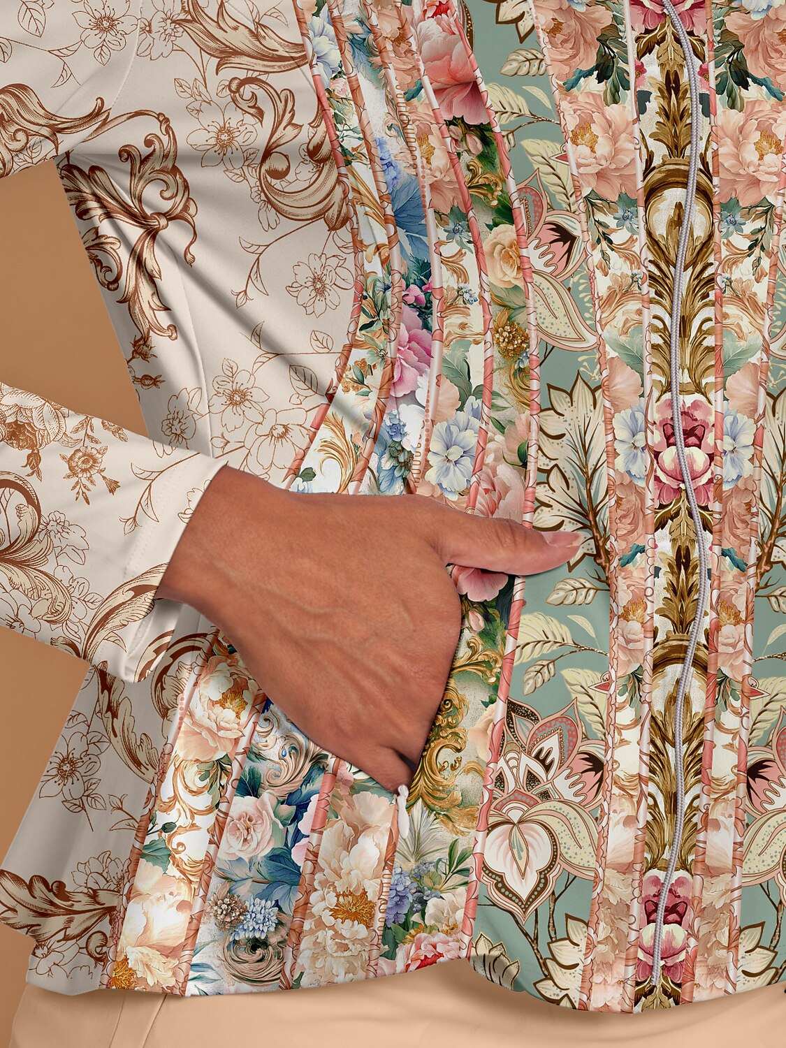 Botanical Energy Ruffle Golf Jacket Sun Protection