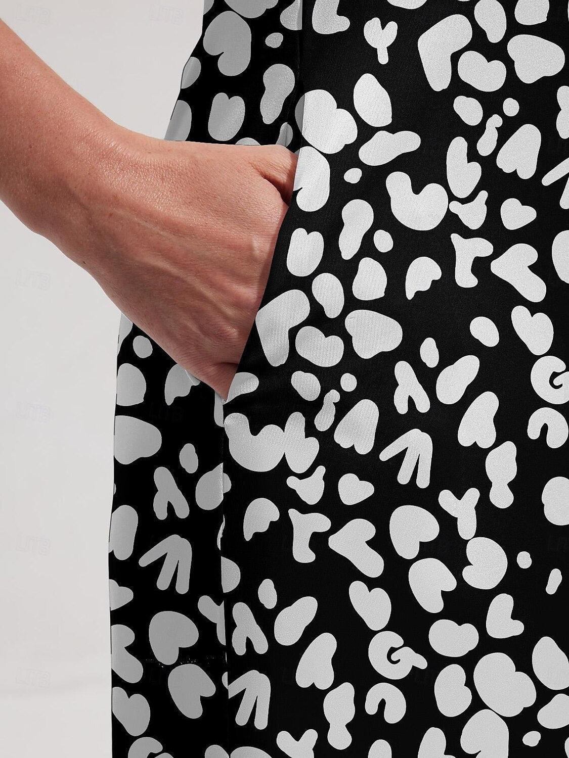 Wildlife Party Short Sleeve 36.5 Inch Dress UPF50+