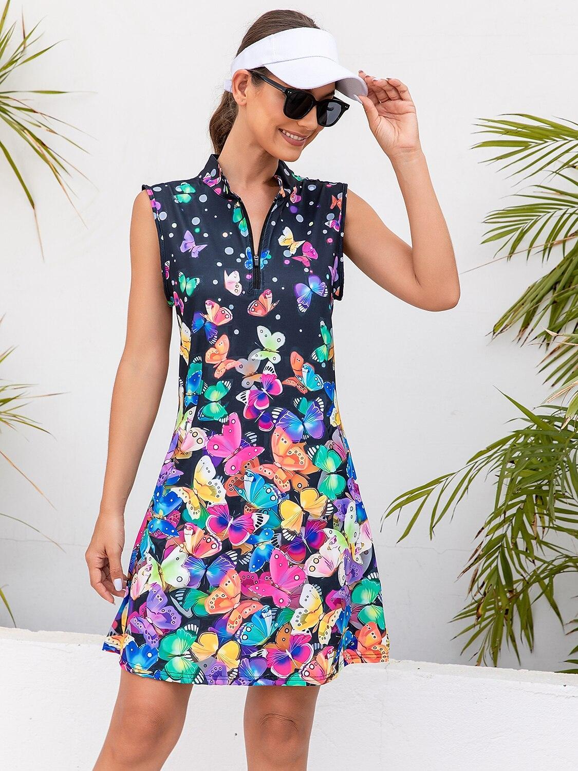 Wildlife Party Sleeveless 36.5 Inch Dress UPF50+