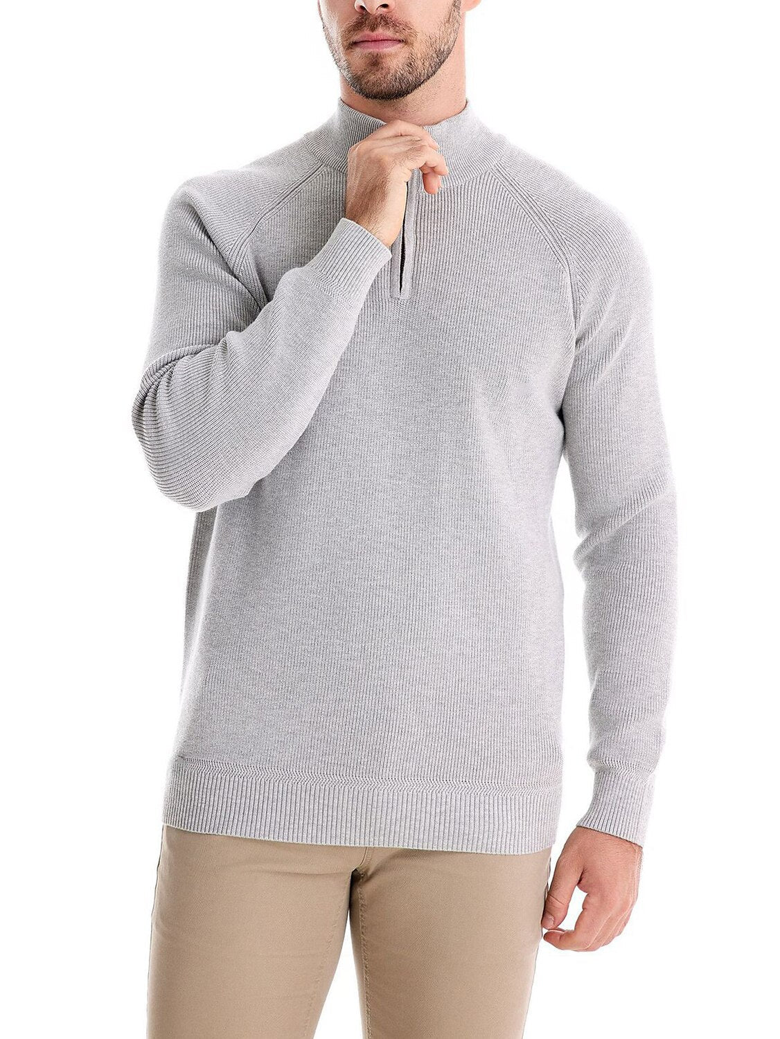 More Than Basic Men's Golf Quarter Zip Sweater