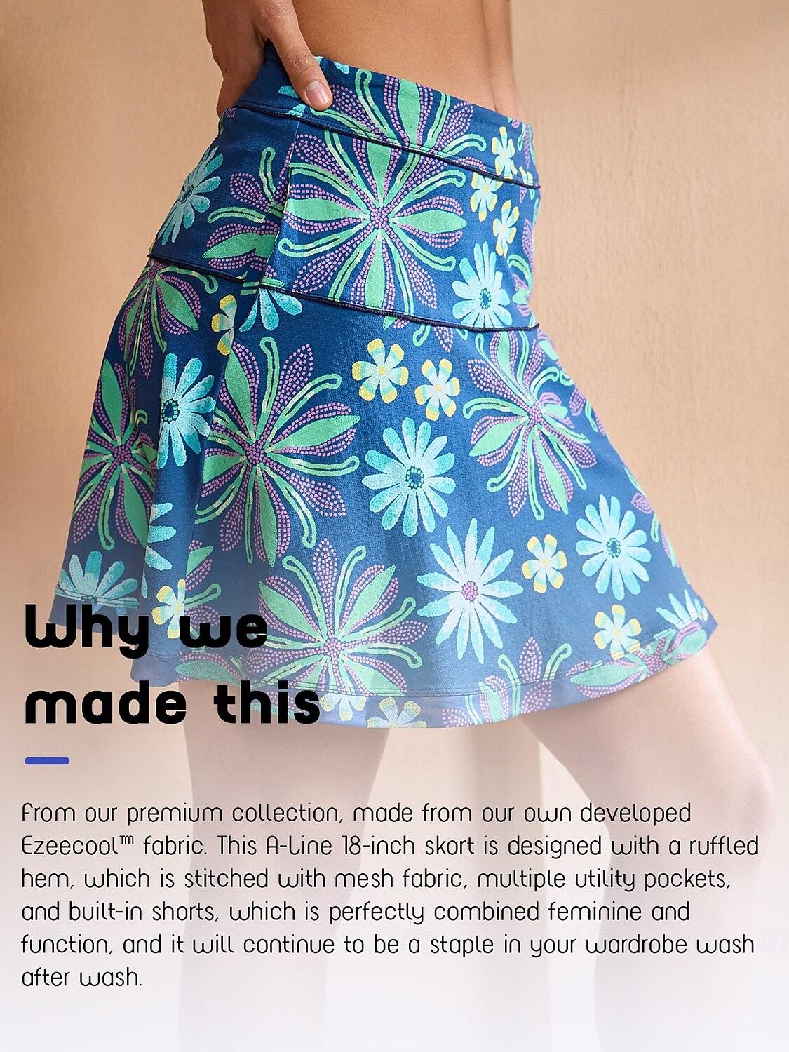 Ultrasoft Premium 18.5 Inch A-Line Skort UPF50+