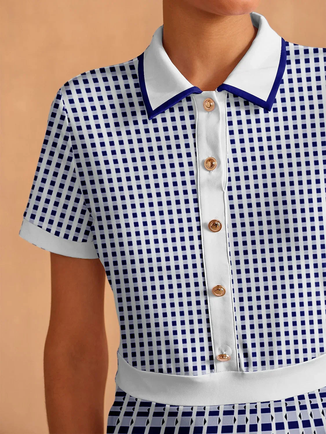 Not So Classic Short Sleeve A-Line 36.5 Inch Dress