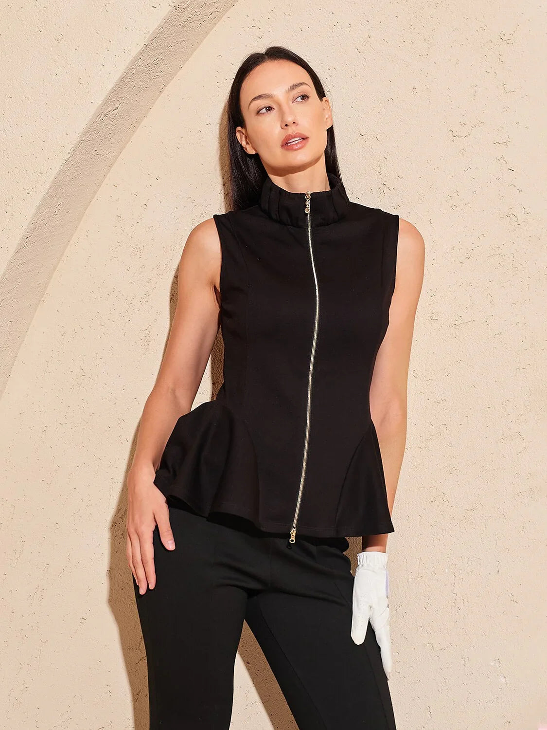 More Than Basic Sleeveless Ruffle Vest UPF50+