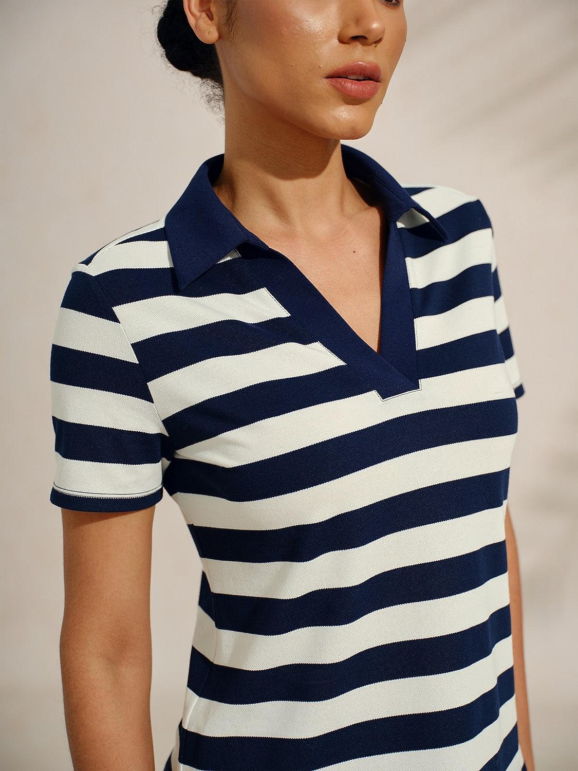 Navycore Short Sleeve V-Neck Pique Golf Shirt