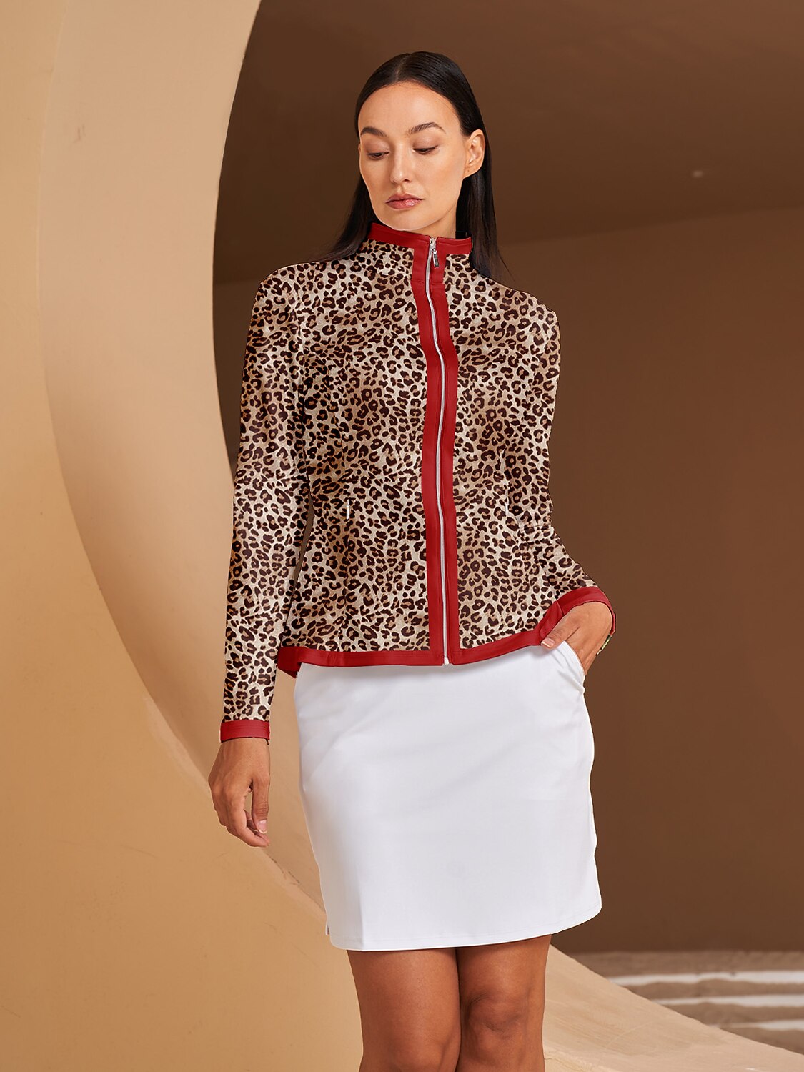 Wildlife Party Ruffle Golf Jacket Sun Protection