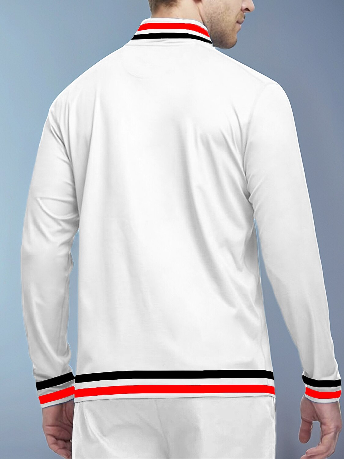 Playful Nautical Men's Golf Shirt Quarterzip UPF50+