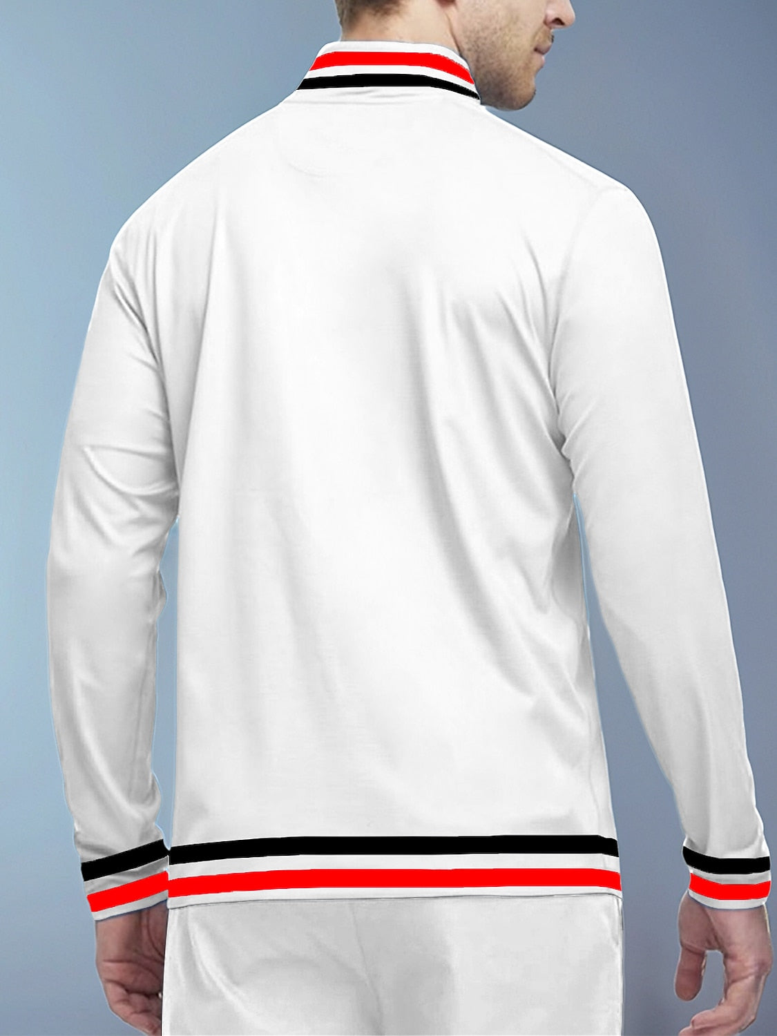 Playful Nautical Men's Golf Shirt Quarterzip UPF50+