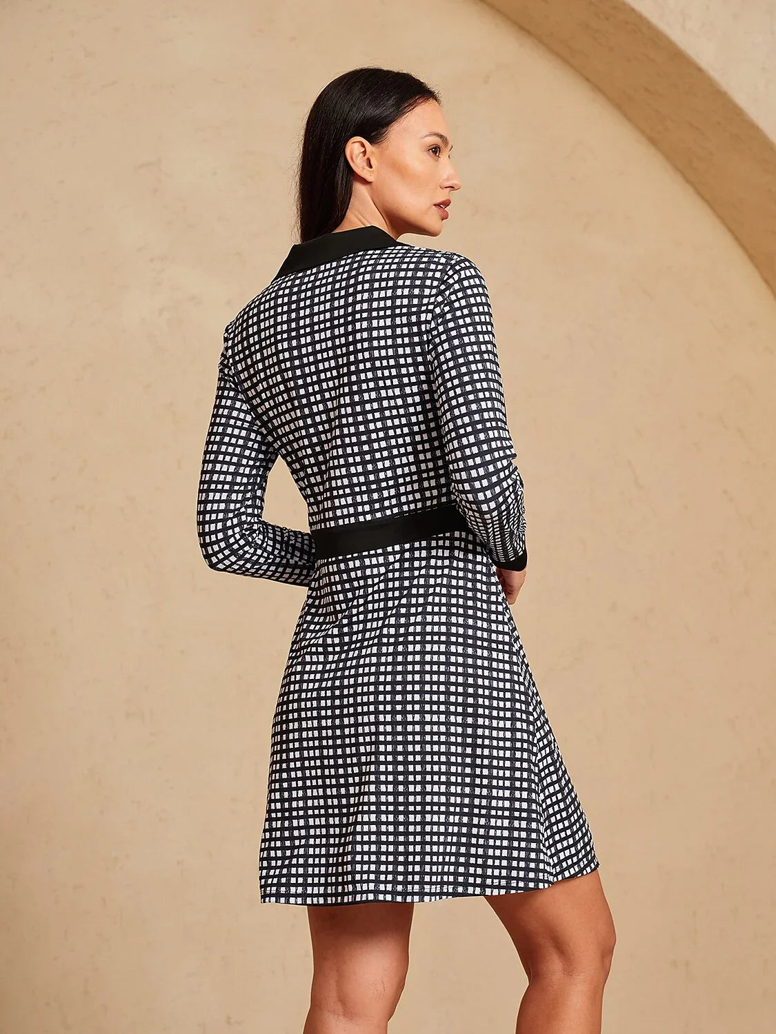 More Than Basic Long Sleeve A-Line 36.5 Inch Dress UPF50+
