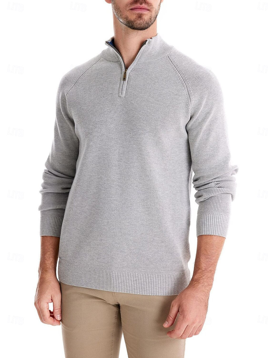 More Than Basic Men's Golf Quarter Zip Sweater