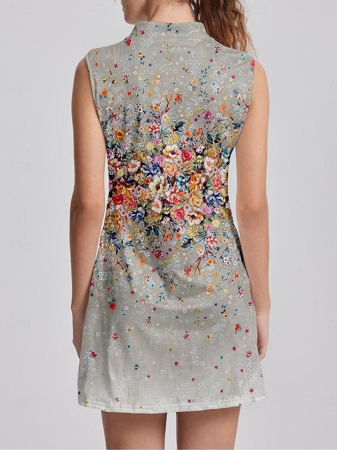 Botanical Energy Sleeveless 36.5 Inch Dress UPF50+
