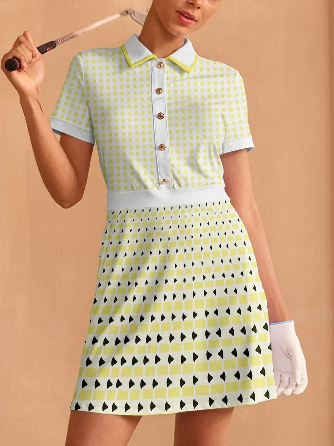 Not So Classic Short Sleeve A-Line 36.5 Inch Dress