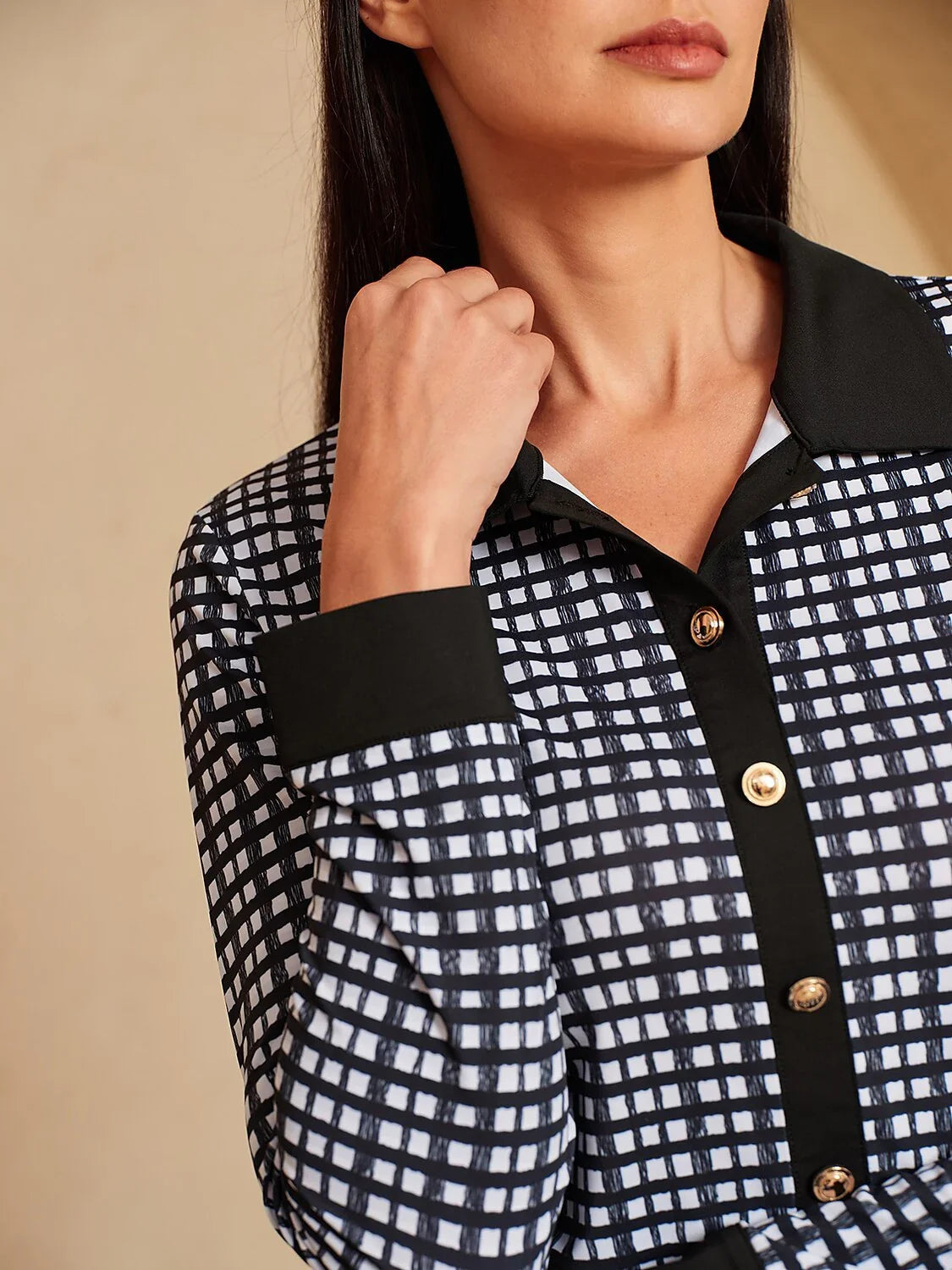 More Than Basic Long Sleeve A-Line 36.5 Inch Dress UPF50+