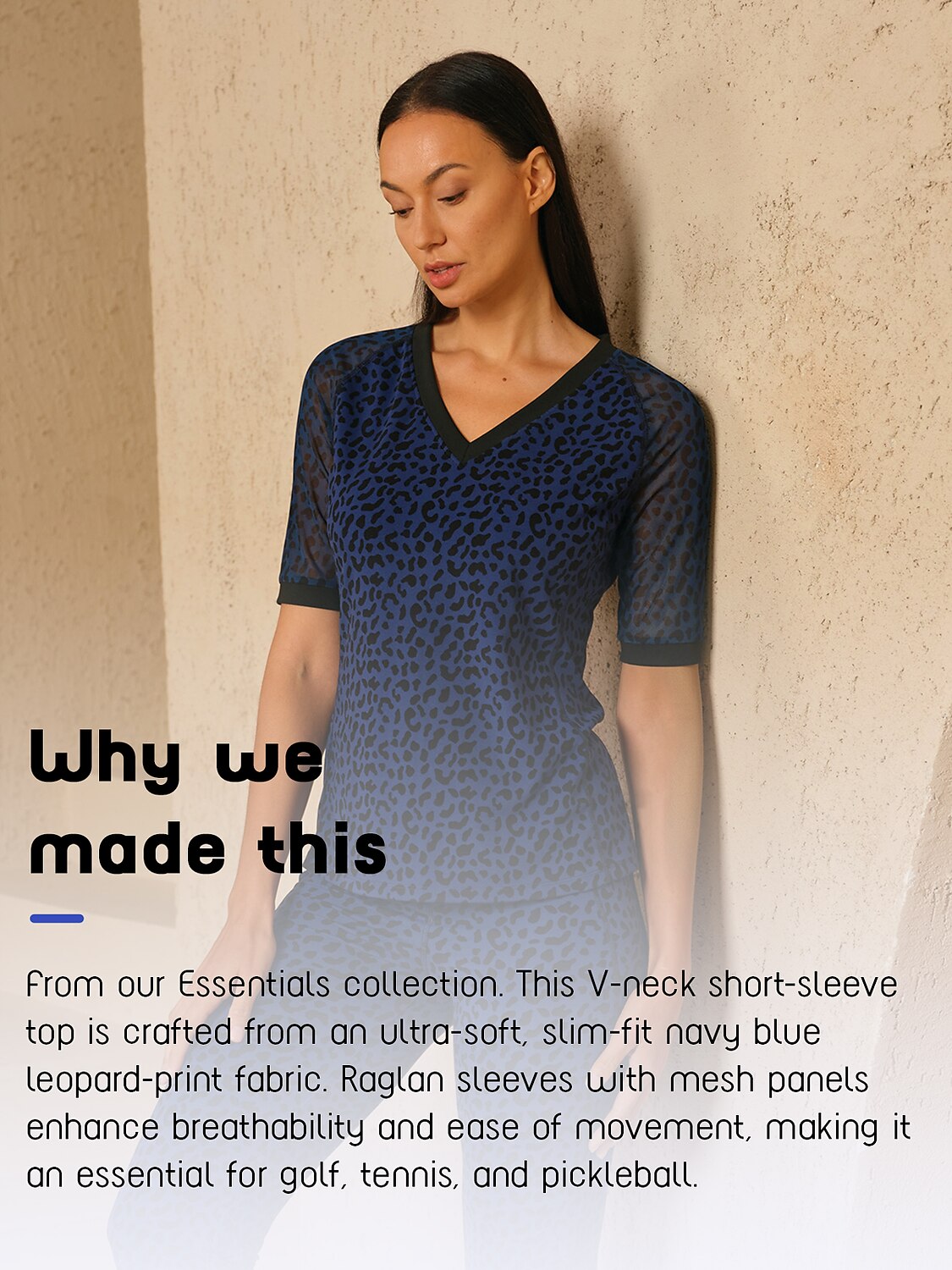 More Than Basic Leopard Short Sleeve Mesh Golf Shirt