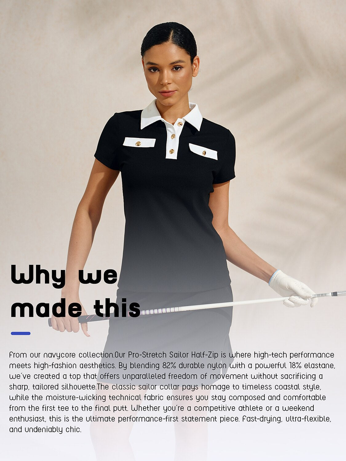 Navycore The Signature Gold-Button Luxe Polo