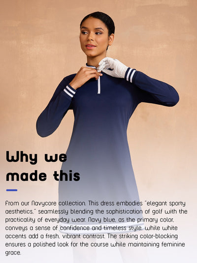 Navycore Long Sleeve 36.5 Inch Dress UPF50+