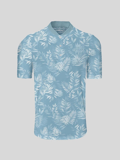 Hyped-up Tropical Men's Golf Henley Shirt UPF50+