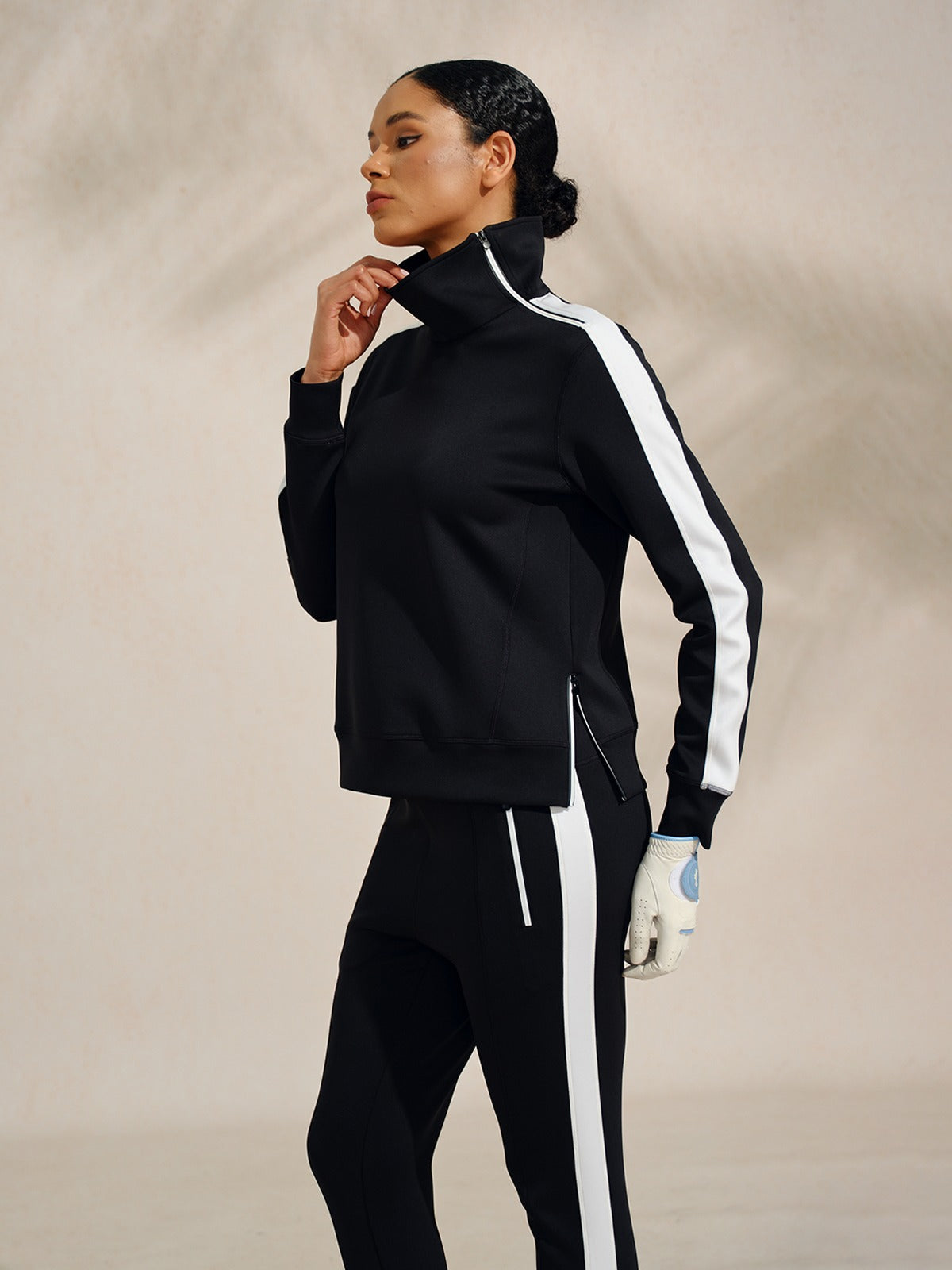More Than Basic Irregular Collar Golf Sweatshirt