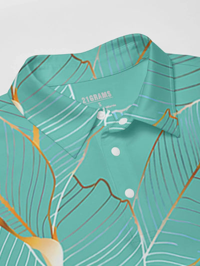 Hyped-up Tropical Men's Polo Top UPF50+