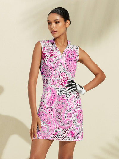 Pretty Feminine Sleeveless 36.5 Inch Dress UPF50+