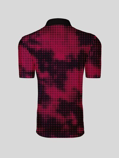 Inked Skins Men's Ribbed Collar Polo Top UPF50+
