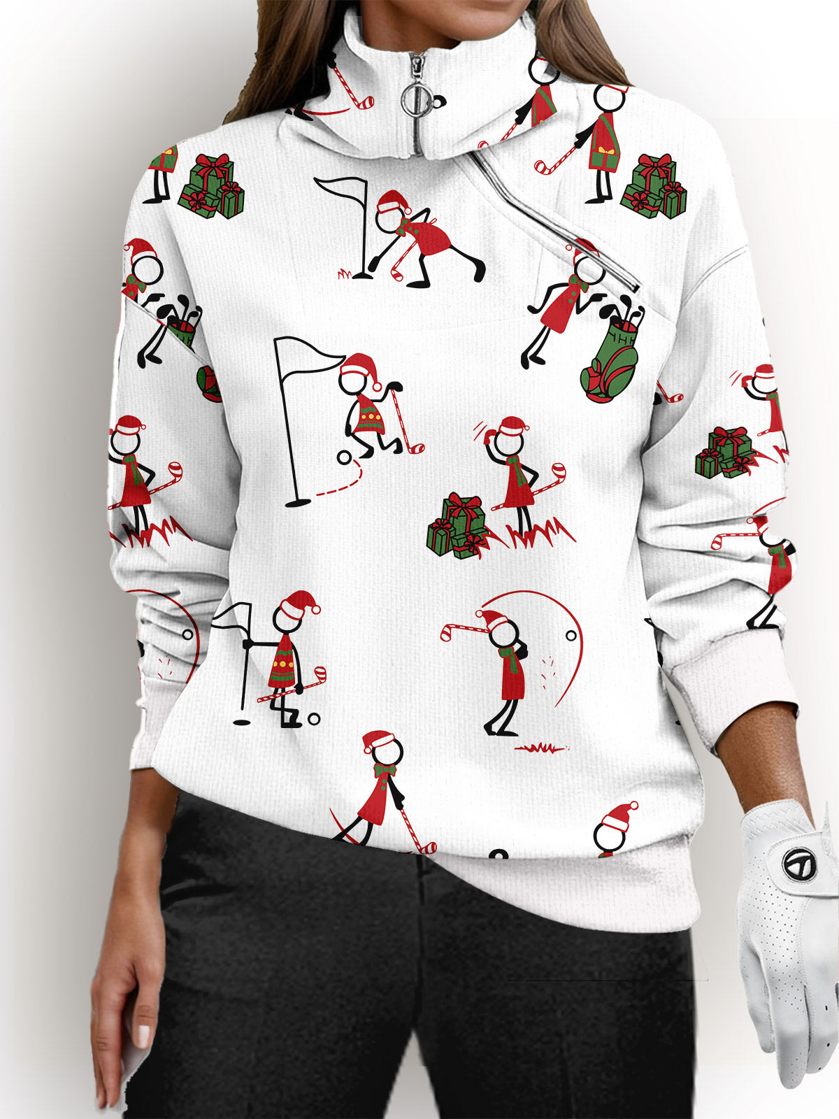 Hyper-prep Christmas Golf Sweatshirt