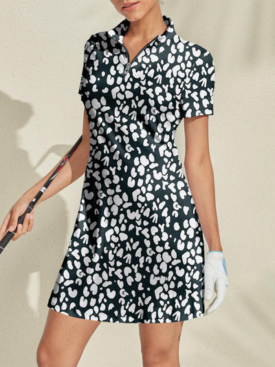Wildlife Party Short Sleeve 36.5 Inch Dress UPF50+
