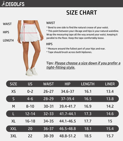 More Than Basic 17 Inch High Waist Ruffle Skort UPF50+