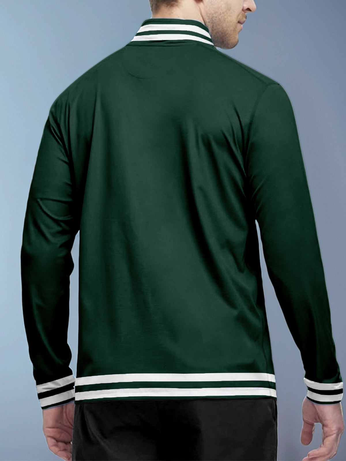 Playful Nautical Men's Golf Shirt Quarterzip UPF50+