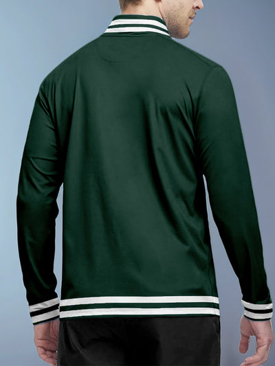 Playful Nautical Men's Golf Shirt Quarterzip UPF50+