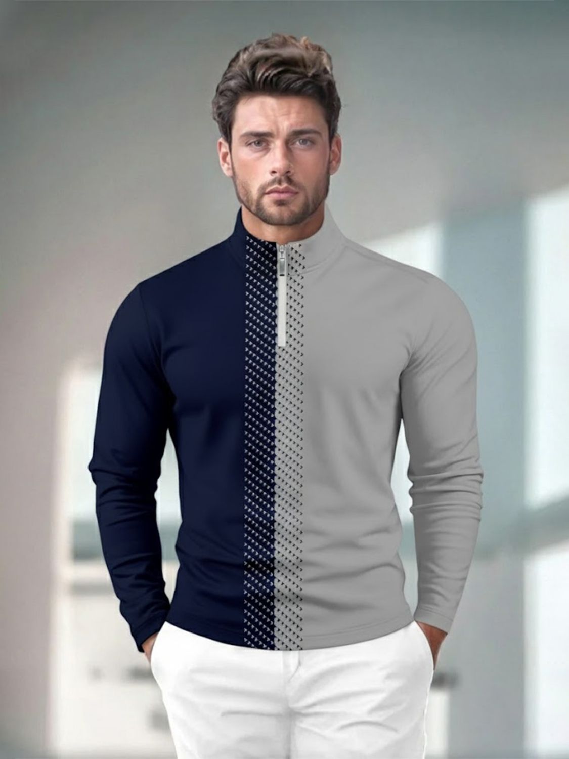Not So Classic Men's Golf Shirt Quarterzip UPF50+