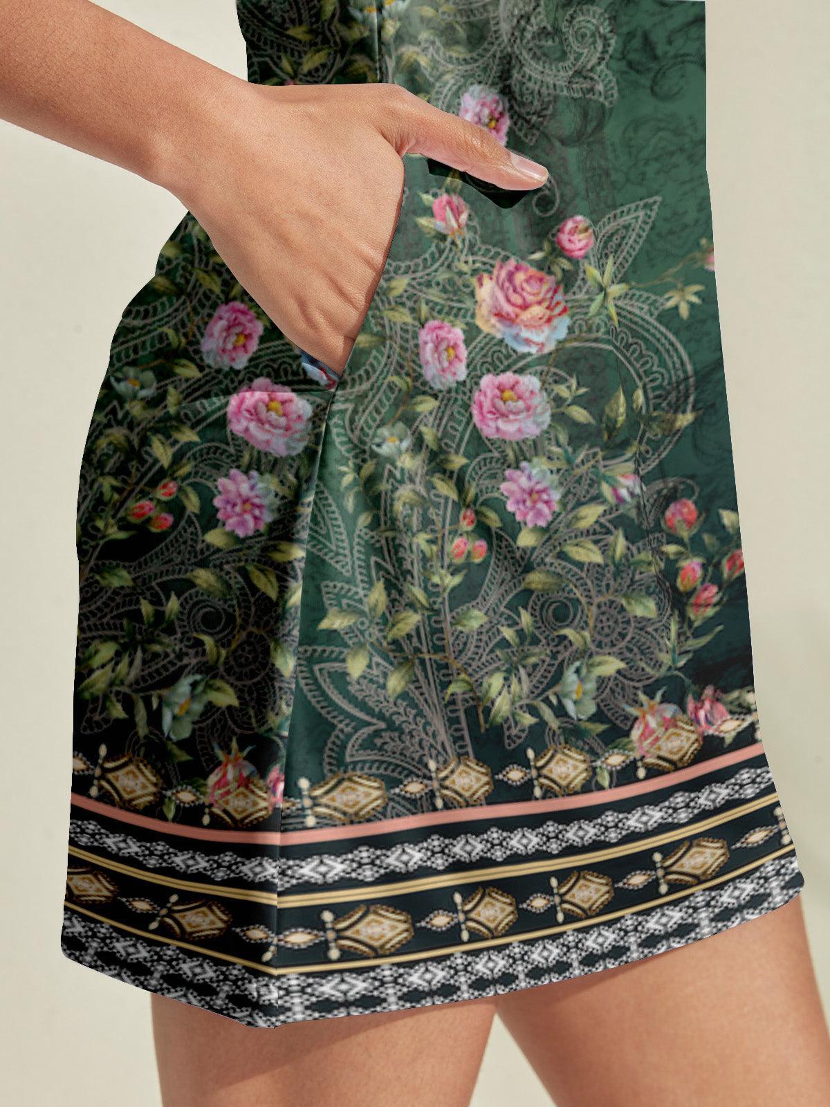 Botanical Energy Sleeveless 36.5 Inch Dress UPF50+