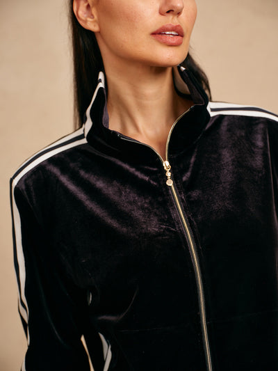 UltraSoft Velvet Long Sleeve Full Zip Jacket