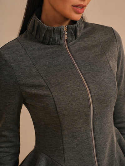 More Than Basic Ruffle Golf Jacket