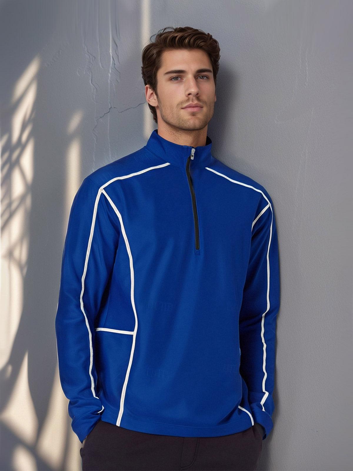 More Than Basic Men's Golf Shirt Quarterzip UPF50+