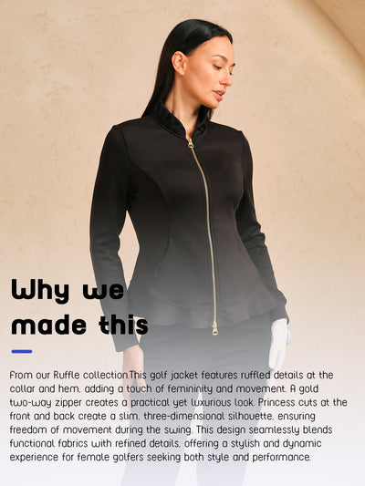More Than Basic Ruffle Golf Jacket