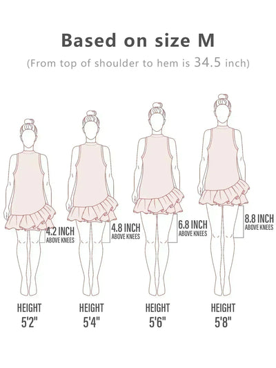 Hyper-prep Ruffle 34.5 Inch Dress For Golf Pickleball & Tennis