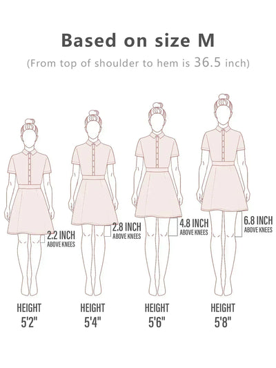 Not So Classic Short Sleeve A-Line 36.5 Inch Dress